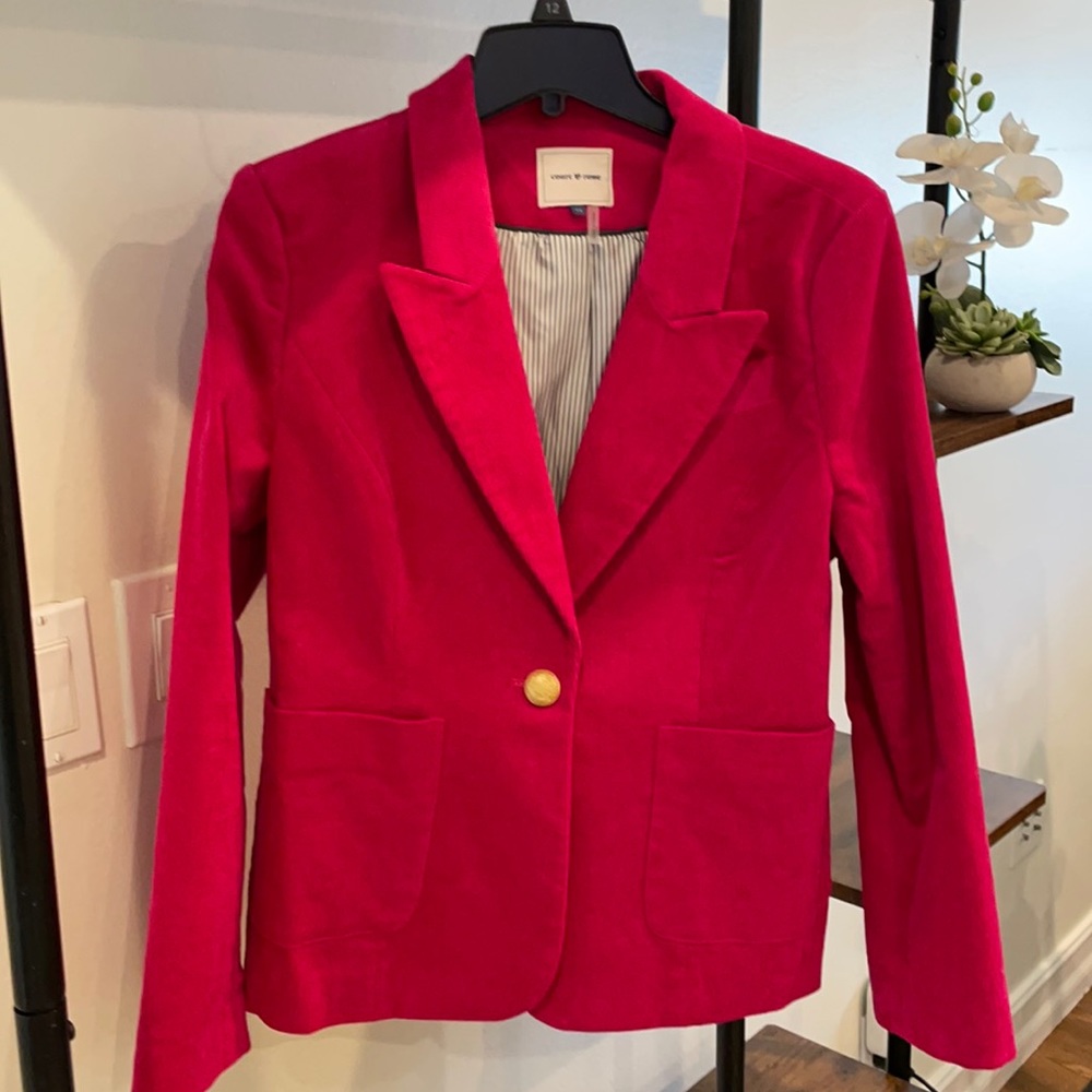 Hot Pink Court & Rowe Corduroy Blazer